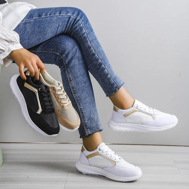 Damen - Atmungsaktive Sneakers - Schickes Design für Freizeit und Sport - Komfortable und Stilvolle Schuhe