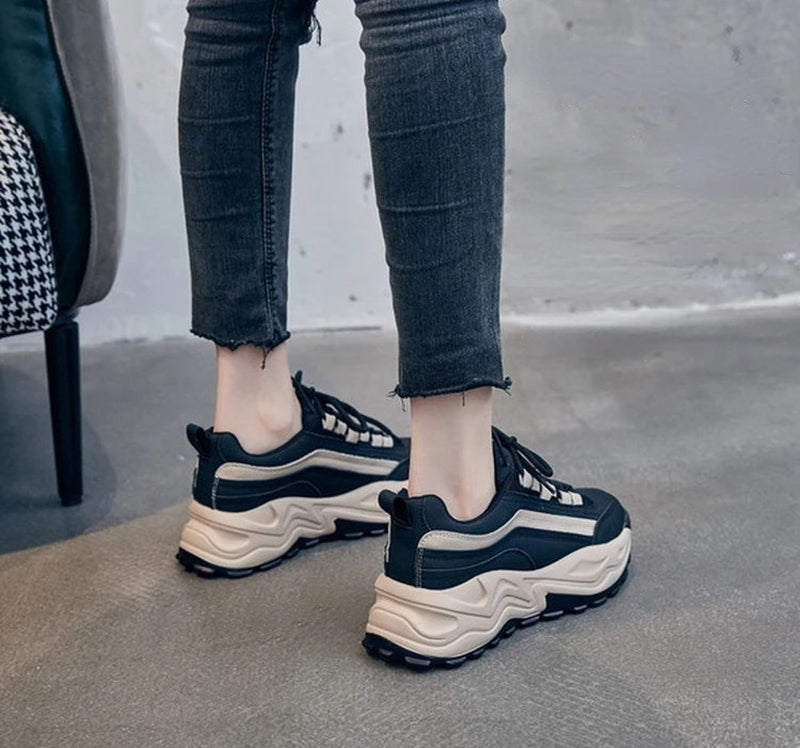 Damen - Chunky Sneakers - Langlebig und Trendig - Bequeme Sportliche Schuhe für Jeden Anlass