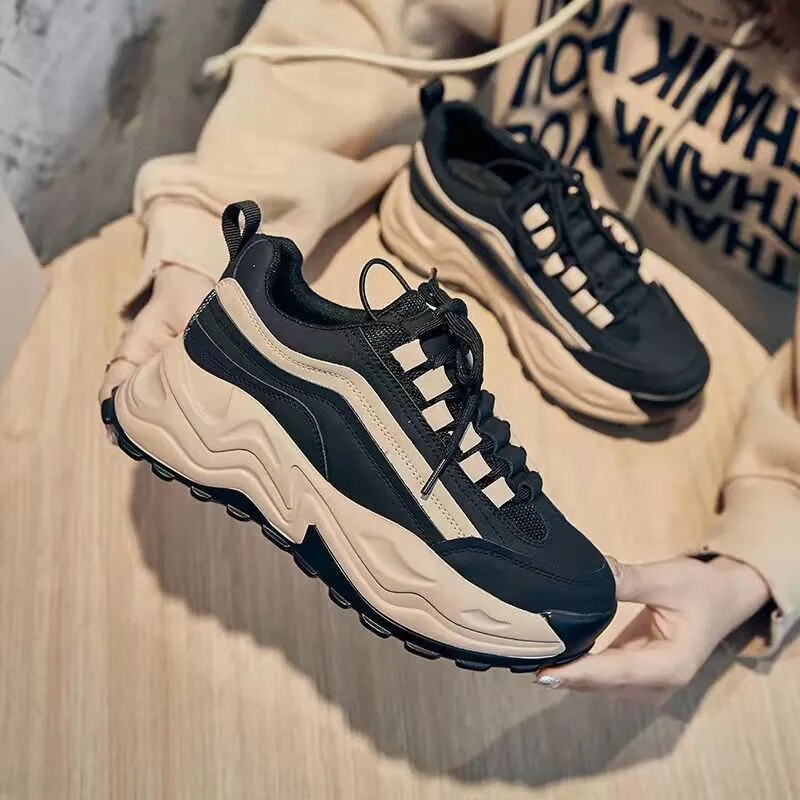 Damen - Chunky Sneakers - Langlebig und Trendig - Bequeme Sportliche Schuhe für Jeden Anlass