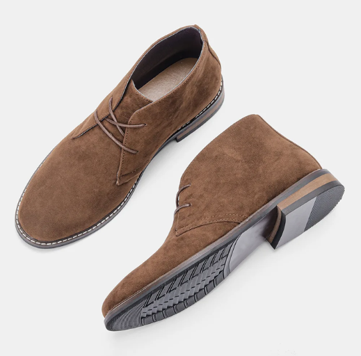 Stilvolle Chukka Boots Herren aus Wildleder, Bequeme Freizeitschuhe