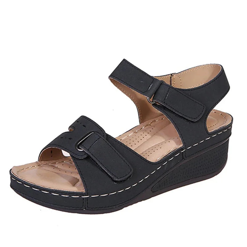 Damen - Bequeme Sandalen - Atmungsaktivem Material -  Ideal für Freizeit und Sommer