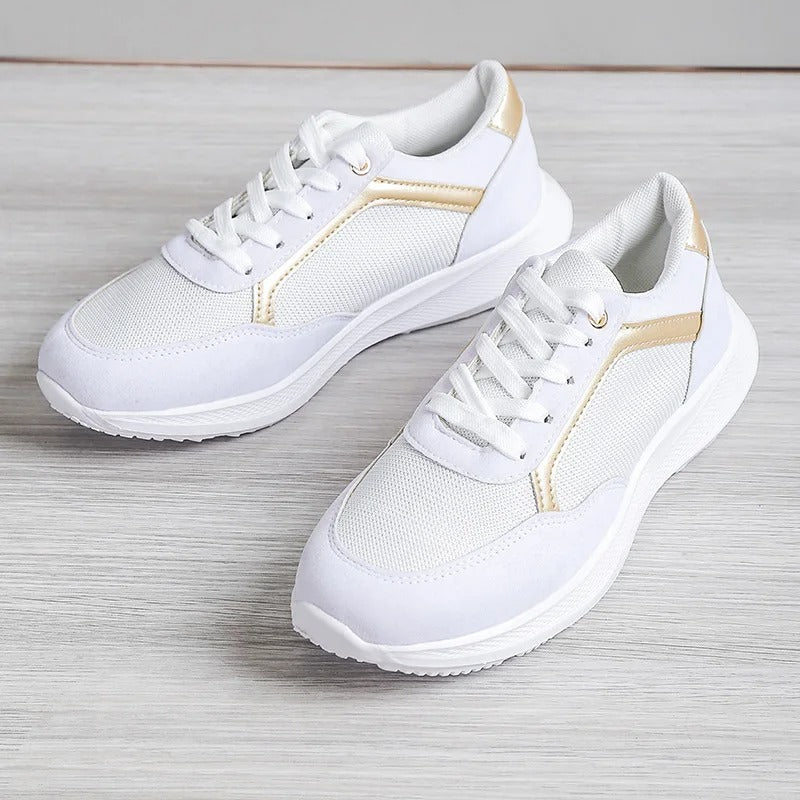 Damen - Atmungsaktive Sneakers - Schickes Design für Freizeit und Sport - Komfortable und Stilvolle Schuhe