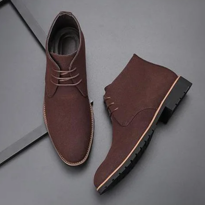 Klassische Chukka Boots Herren aus Wildleder, Rutschfeste Stiefeletten