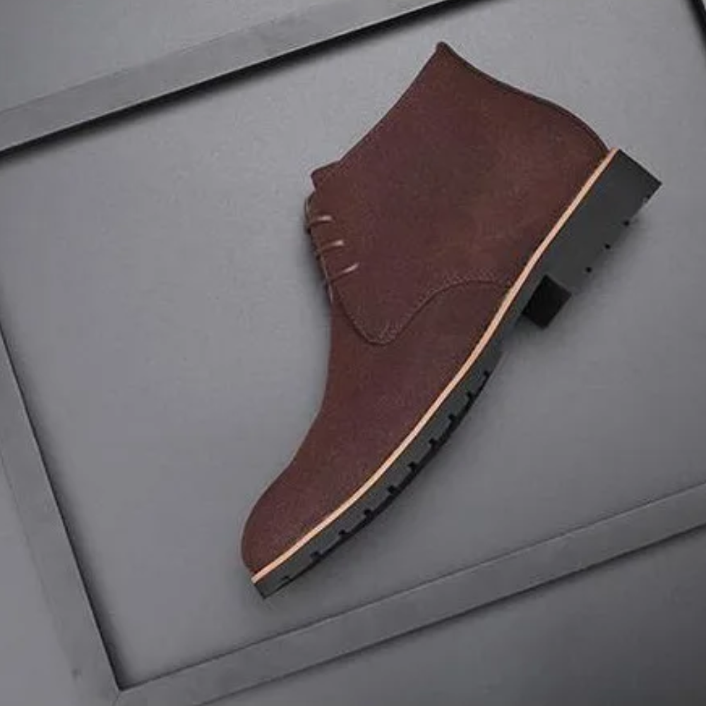 Klassische Chukka Boots Herren aus Wildleder, Rutschfeste Stiefeletten