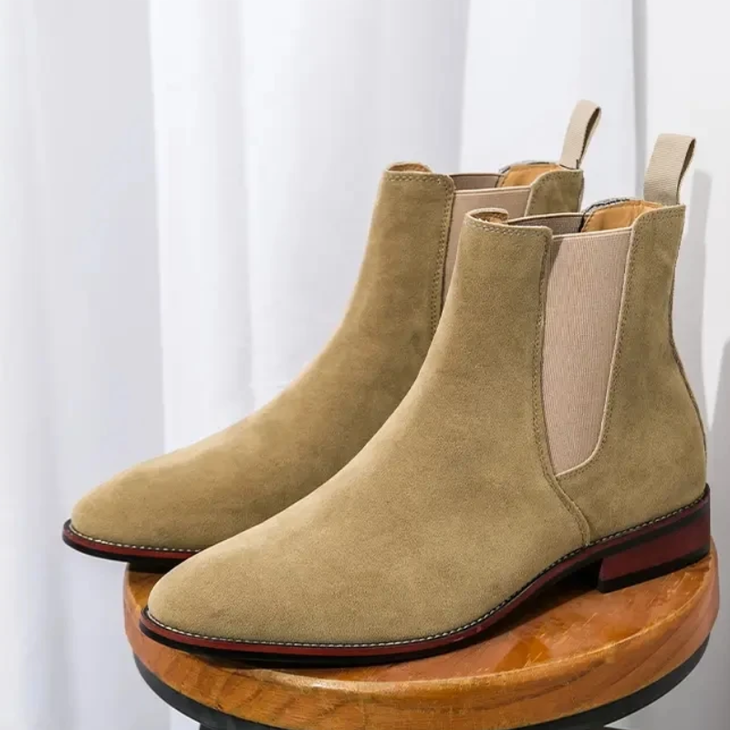 Hochwertige Boots Herren aus Wildleder mit Gummisohle