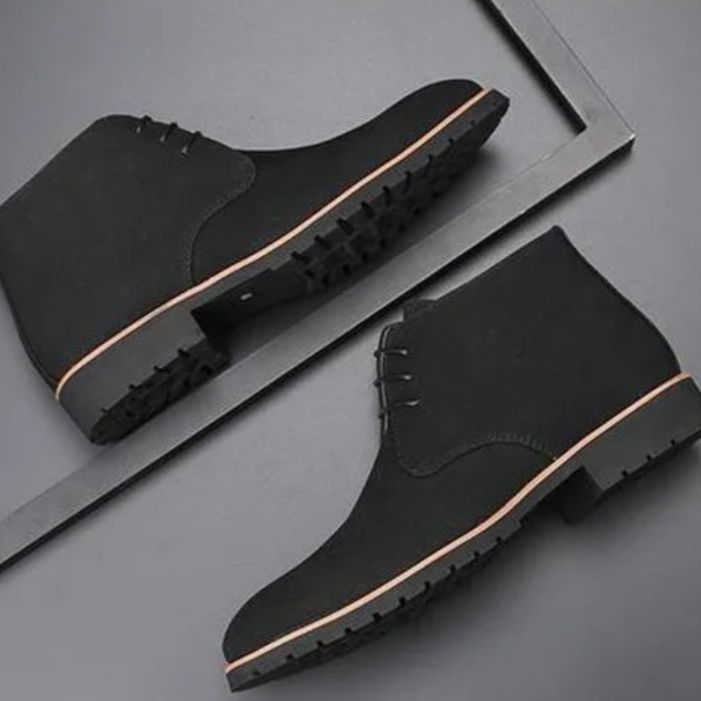 Klassische Chukka Boots Herren aus Wildleder, Rutschfeste Stiefeletten