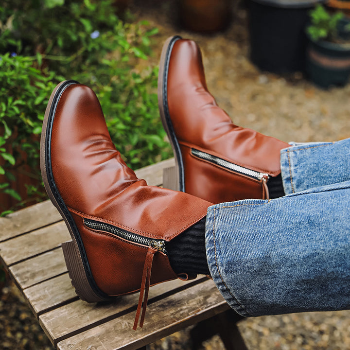 Herren Lederstiefel - Hochwertige Lederqualität - Stilvolle und Bequeme Schuhe für den Alltag