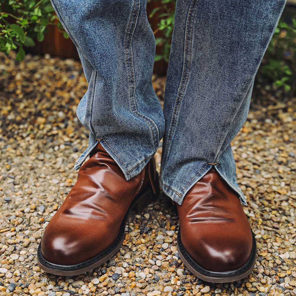 Herren Lederstiefel - Hochwertige Lederqualität - Stilvolle und Bequeme Schuhe für den Alltag