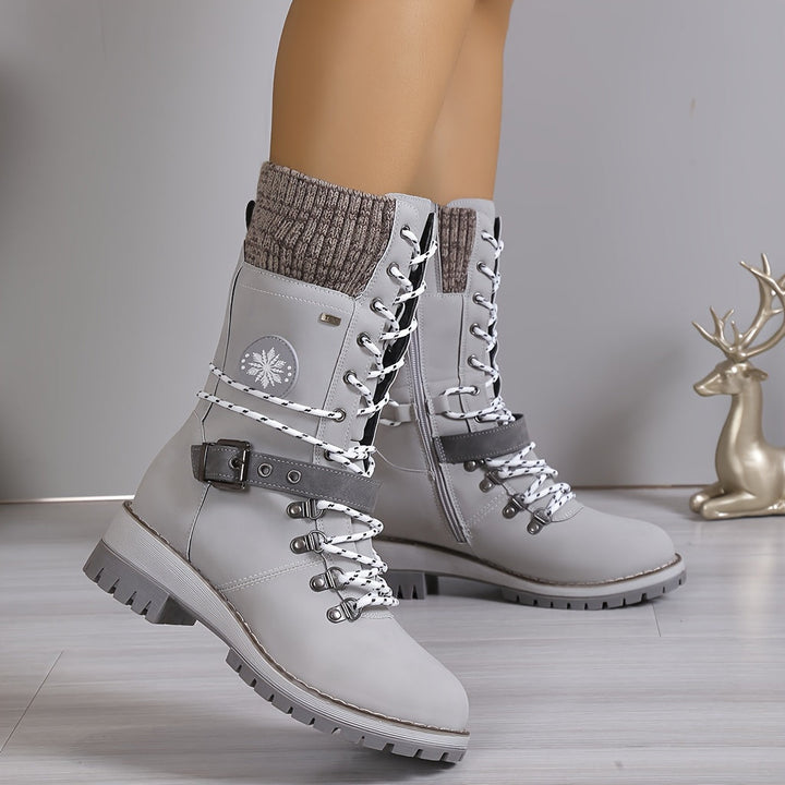 Frauen - Bequeme Stiefel - Weiches Material - Stylische Fußbekleidung für Alltag und Freizeit