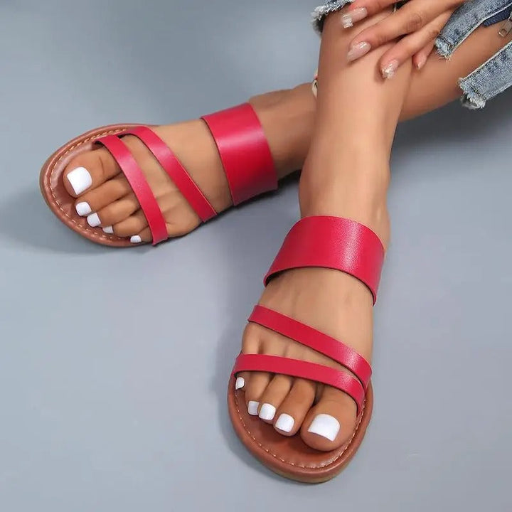 Damen - Bequeme Sandalen - Atmungsaktives Material - Ideal für den Alltag und Freizeit