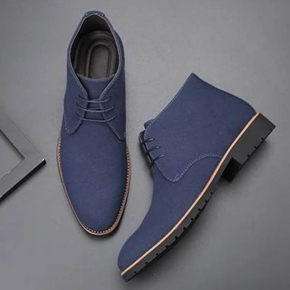 Klassische Chukka Boots Herren aus Wildleder, Rutschfeste Stiefeletten