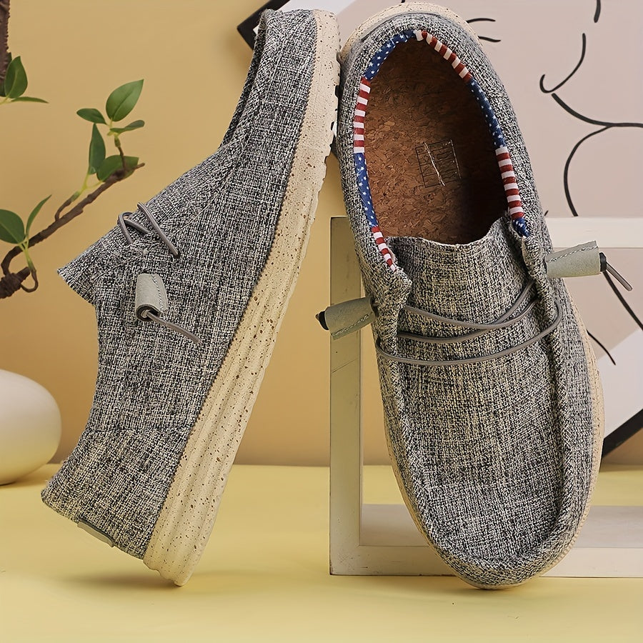 Herren - Slipper aus Segeltuch - Bequeme und stilvolle Schuhe - perfekt zum Entspannen