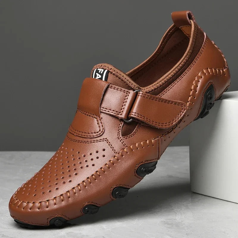 Herren - Atmungsaktive Lederschuhe - Bequeme, stilvolle Schuhe aus hochwertigem Leder - Perfekt für jeden Anlass