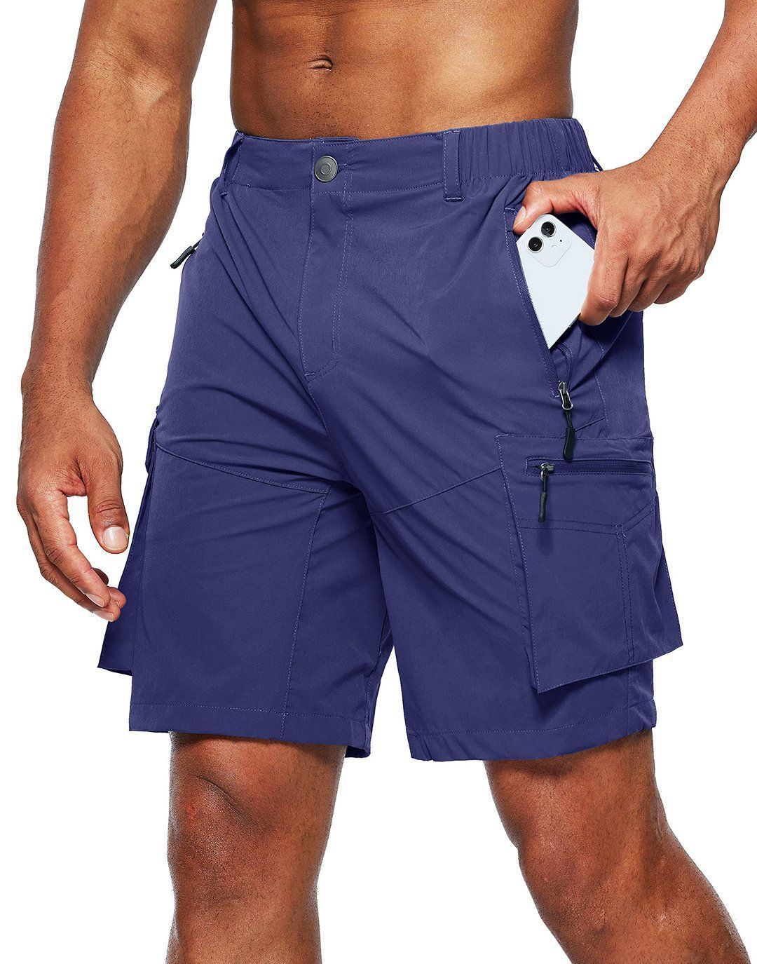 Herren - Cargo-Shorts - Robuste Baumwolle Mehrere praktische Taschen - Bequeme Outdoor-Bekleidung