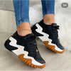 Damen Plateau-Sneaker - Atmungsaktive vulkanisierte Schuhe mit dickem Boden - Komfortabel und stylisch