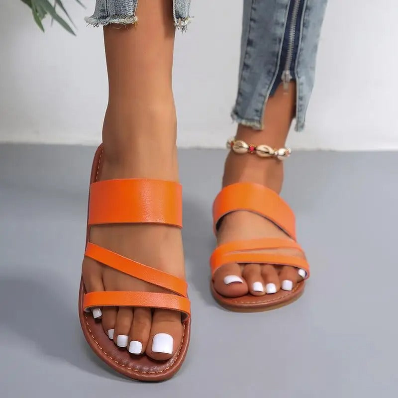 Damen - Bequeme Sandalen - Atmungsaktives Material - Perfekt für den Sommer - Stylisch und Komfortabel