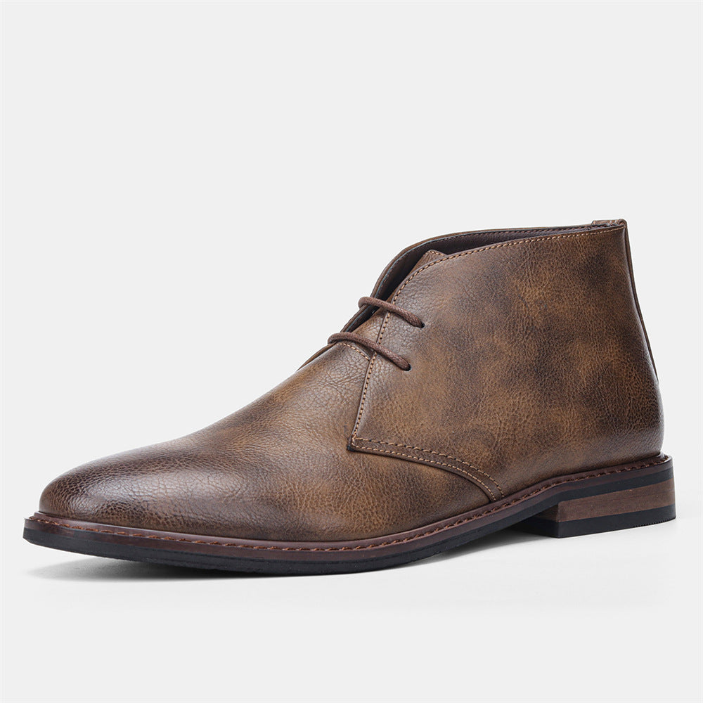 Herren - Wüstenstiefel - Klassischer Vintage-Stil - Robustes Leder - Modische Freizeitschuhe für Abenteuer