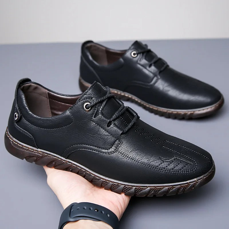 Herren - Moderne Lederschuhe - Hochwertiges Leder - Stilvoll und Bequem - Ideal für jeden Anlass