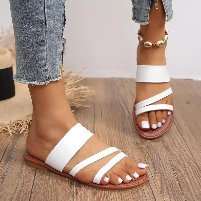 Damen - Bequeme Sandalen - Atmungsaktives Material - Perfekt für den Sommer - Stylisch und Komfortabel