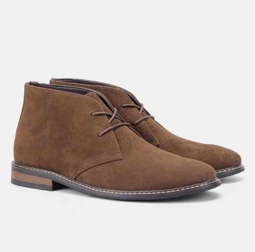 Stilvolle Chukka Boots Herren aus Wildleder, Bequeme Freizeitschuhe