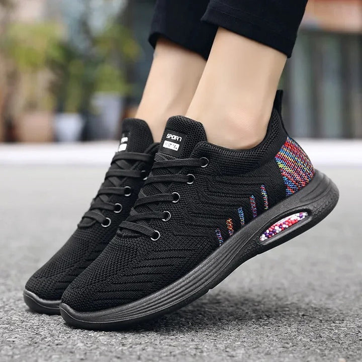 Damen - Atmungsaktive Mesh-Sneakers - Leichtgewichtige Sport-Schuhe für Komfort und Stil