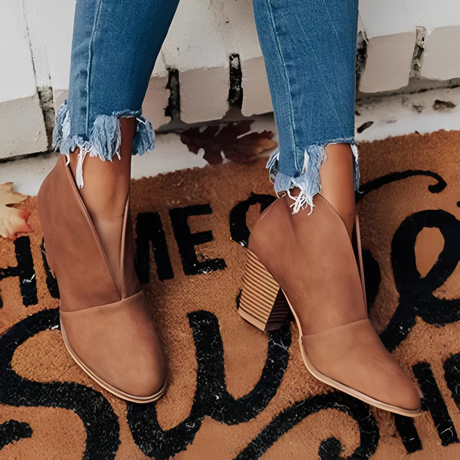 Booties | Stylische offene Stiefeletten