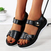 Damen - Stylische flache Sandalen - Langlebige Materialien Bequemes Design - Modische Sommer-Sandalen