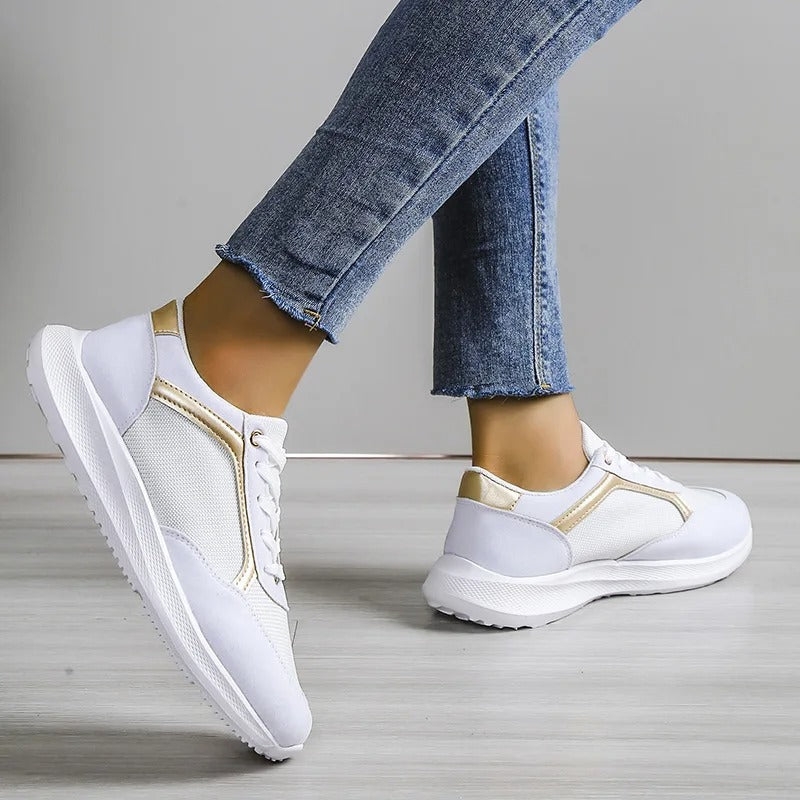 Damen - Atmungsaktive Sneakers - Schickes Design für Freizeit und Sport - Komfortable und Stilvolle Schuhe