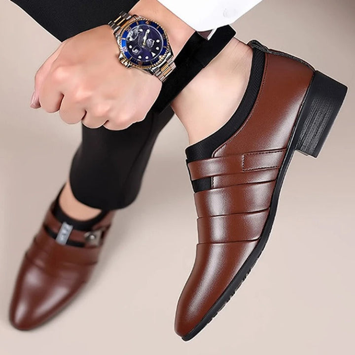 Herren - Elegante Klassische Lederschuhe - Hochwertiges Leder - Stilvolle Freizeit- und Geschäftsschuhe