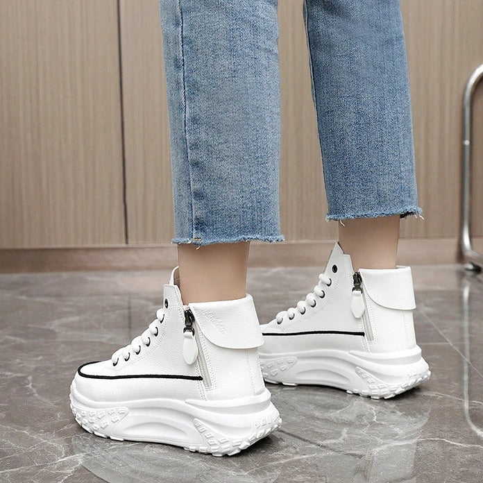 Damen - Stylische Sneakers - Robuste und Bequeme Schuhe für Jeden Anlass - Trendige Damenmode