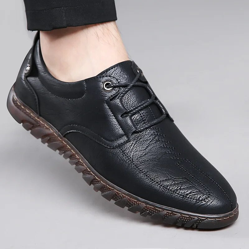 Herren - Moderne Lederschuhe - Hochwertiges Leder - Stilvoll und Bequem - Ideal für jeden Anlass