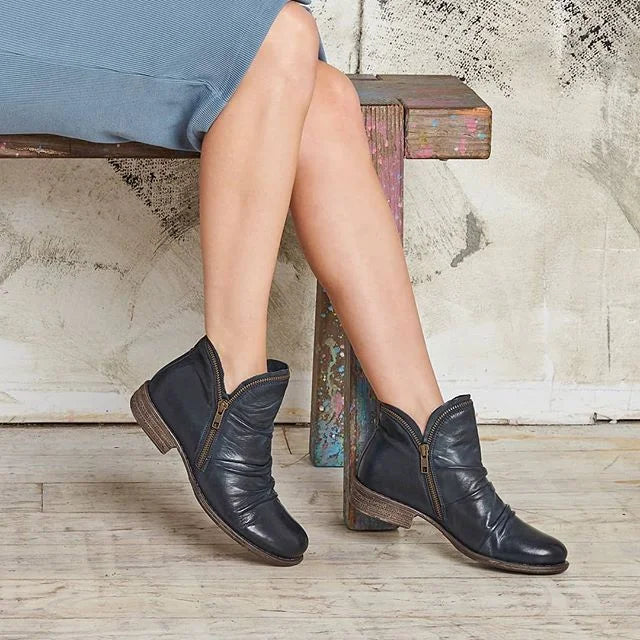 Damen - Enkellaars - Stylische Ankle Boots - Trendige Schuhe für den Alltag