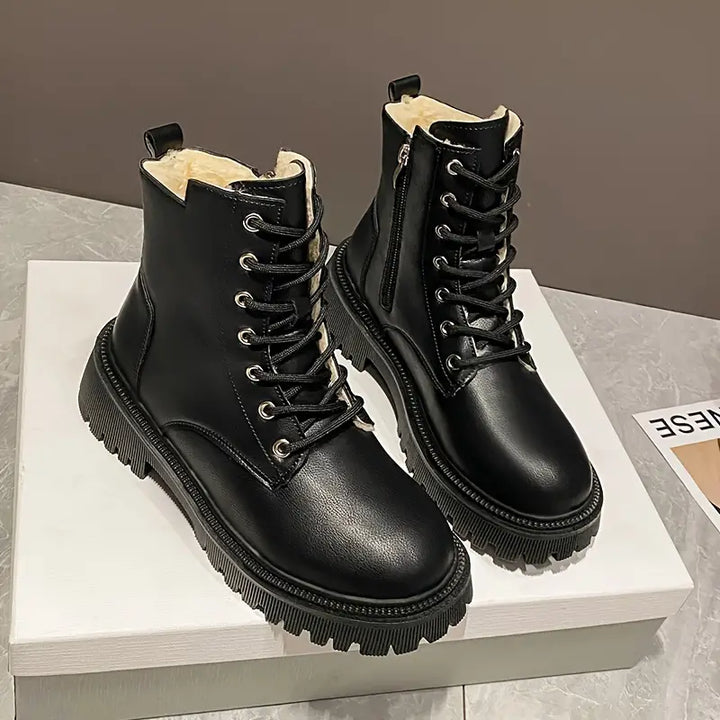 Damen - Stylische Reißverschluss-Stiefeletten - Komfortabel und Trendy - Perfekt für jede Gelegenheit