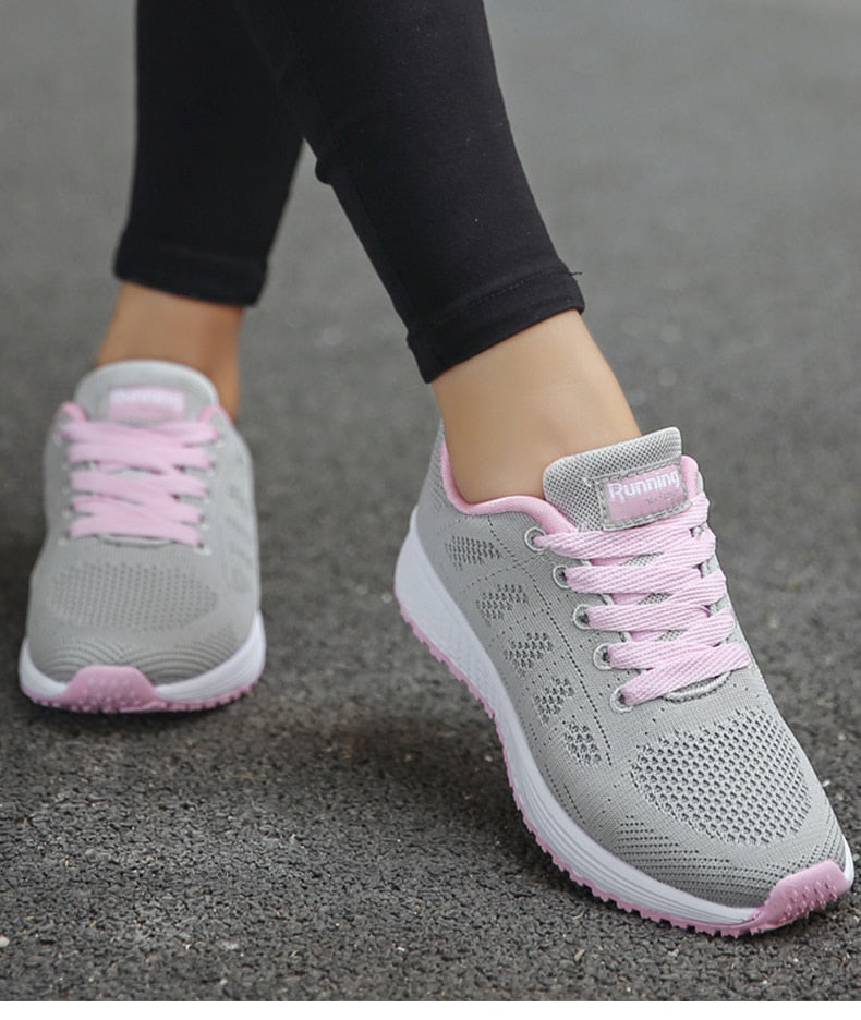 Damen - Laufschuhe - Leichte Sneakers - Komfortable Sportschuhe für aktive Frauen