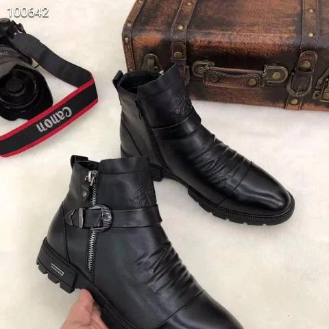 Herren - Italienische Stiefel - Hochwertiges Leder - Elegante Mode für jeden Anlass