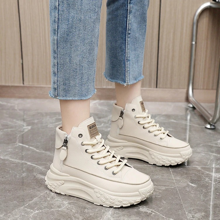 Damen - Stylische Sneakers - Robuste und Bequeme Schuhe für Jeden Anlass - Trendige Damenmode