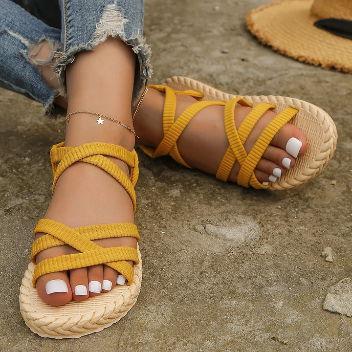 Damen - Trendige Sandalen - Langlebige Materialien Bequem und Stilvoll - Perfekt für den Sommer