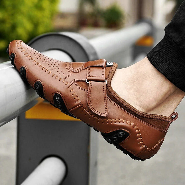 Herren - Atmungsaktive Lederschuhe - Bequeme, stilvolle Schuhe aus hochwertigem Leder - Perfekt für jeden Anlass