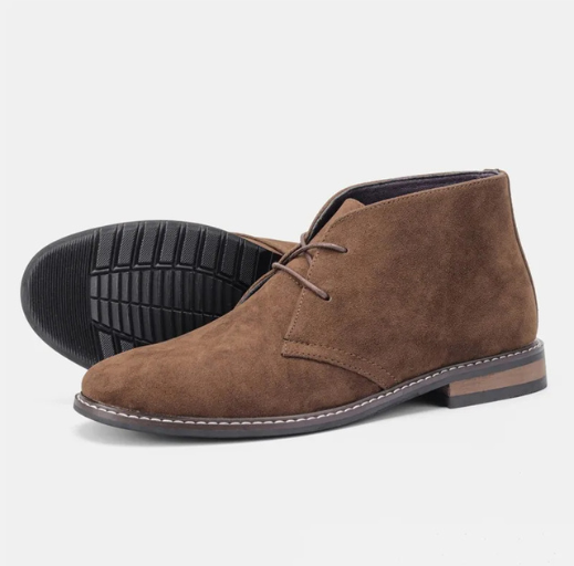 Stilvolle Chukka Boots Herren aus Wildleder, Bequeme Freizeitschuhe