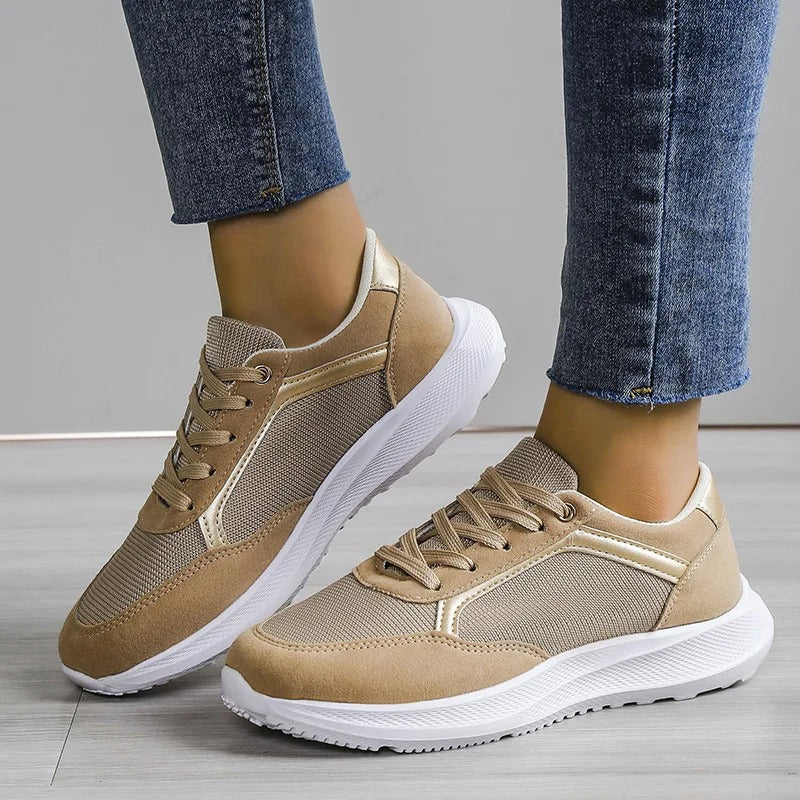 Damen - Atmungsaktive Sneakers - Schickes Design für Freizeit und Sport - Komfortable und Stilvolle Schuhe