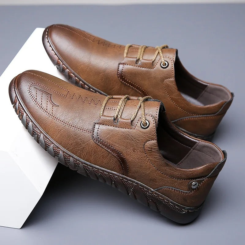 Herren - Moderne Lederschuhe - Hochwertiges Leder - Stilvoll und Bequem - Ideal für jeden Anlass