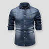 Herren - Hemd - Baumwolle - Baumwoll-Denim Modernes Design - Bequemes Freizeithemd für stilvolle Outfits