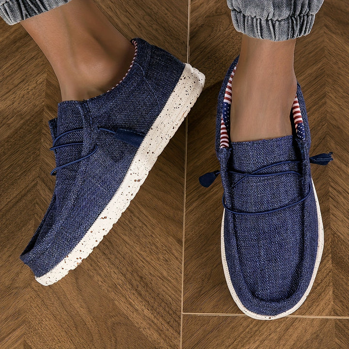 Herren - Slipper aus Segeltuch - Bequeme und stilvolle Schuhe - perfekt zum Entspannen