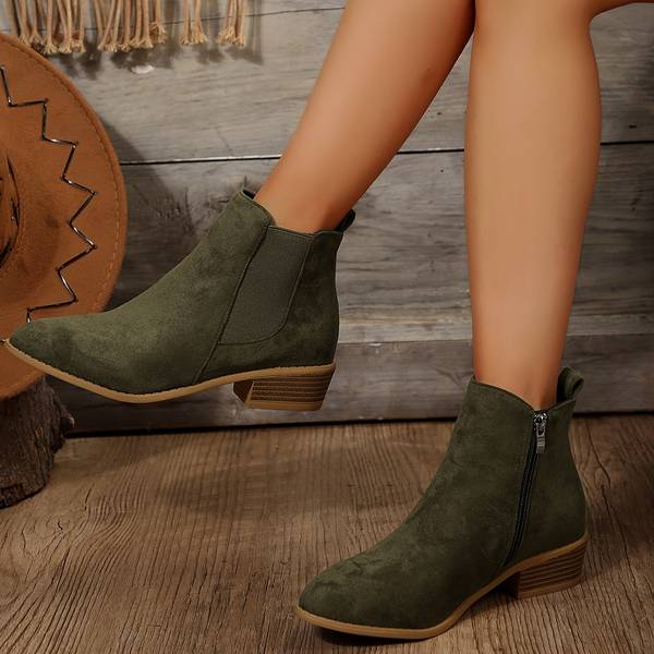 Damen - Stiefeletten - Wildleder - Elegante Wildleder-Stiefeletten für stilvolle Auftritte