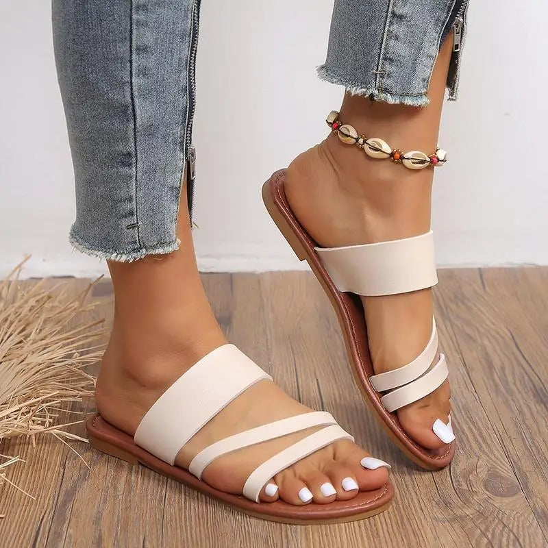 Damen - Bequeme Sandalen - Atmungsaktives Material - Perfekt für den Sommer - Stylisch und Komfortabel