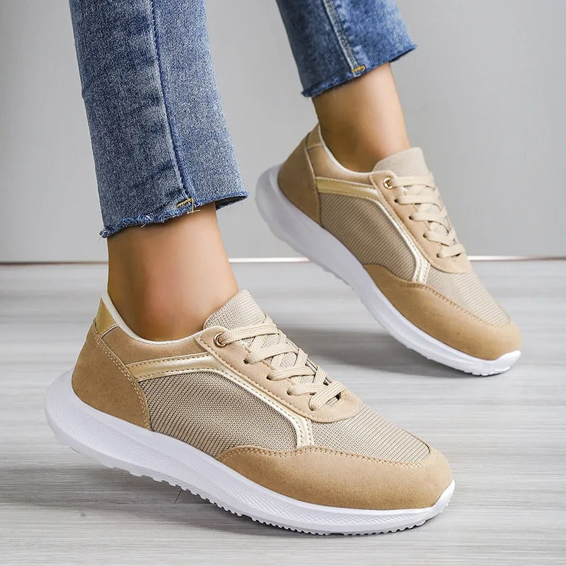 Damen - Atmungsaktive Sneakers - Schickes Design für Freizeit und Sport - Komfortable und Stilvolle Schuhe