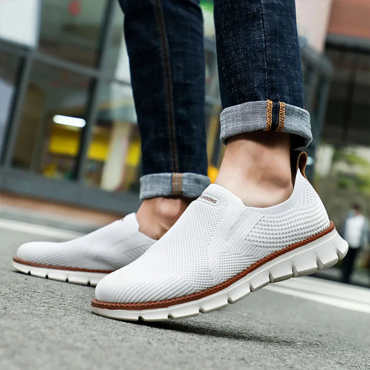 Män - Stylische Casual Entry Sneakers - Vollnarbiges italienisches Leder Bequemes Design - Perfekt für Alltag und Freizeit