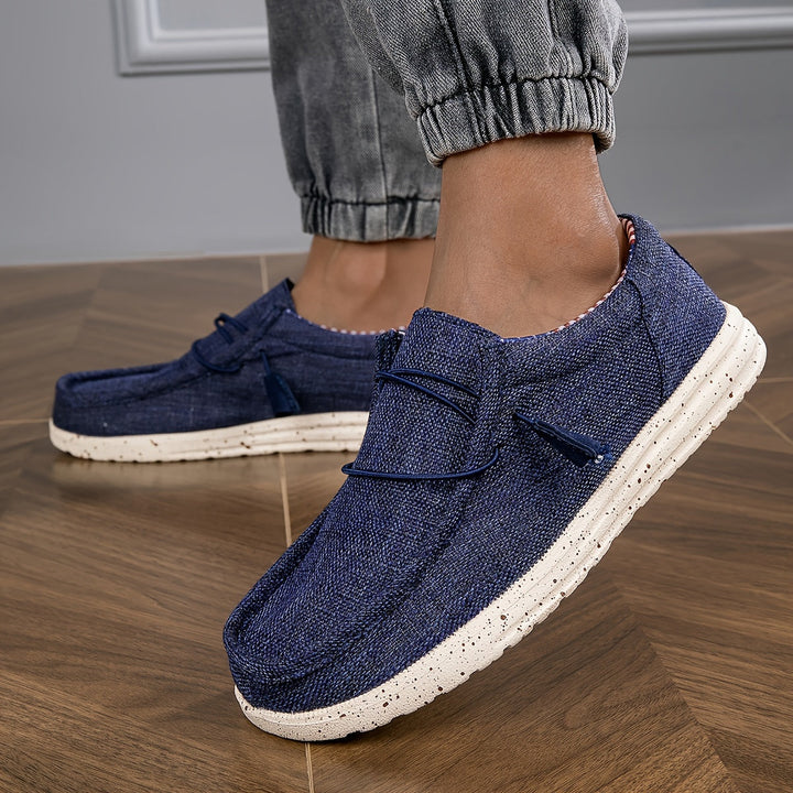 Herren - Slipper aus Segeltuch - Bequeme und stilvolle Schuhe - perfekt zum Entspannen