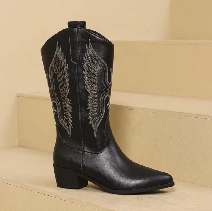 Damen – Cowgirlstiefel aus Leder