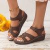 Damen - Stylische Keilsandalen - Bequeme Passform - Ideal für den Sommer - Trendige Sandaletten